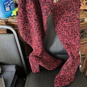 Thigh high animal boots 9ww